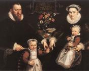 马尔滕 德 沃斯 : Portrait of Antonius Anselmus, His Wife and Their Children